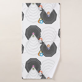 Shapes and Colors Bath Towel Set Bad Handdoek