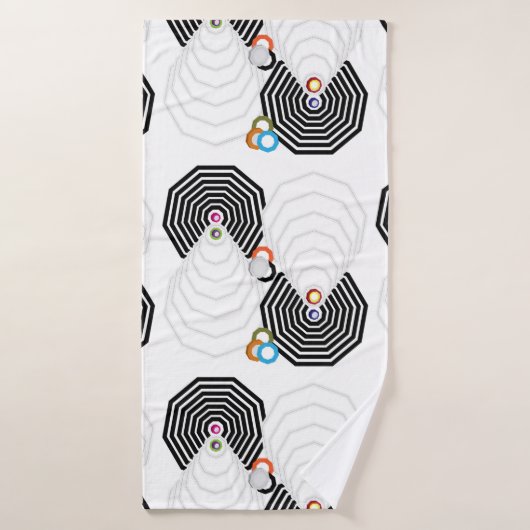 Shapes and Colors Bath Towel Set Bad Handdoek (Badhanddoek)