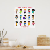 Shapes Classroom en Poster van onderwijzers (Keuken)