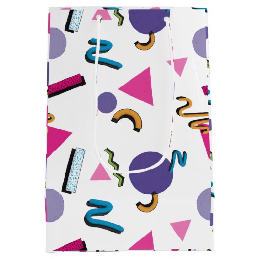 Shapes Gift Bag van 90 jaar Medium Cadeauzakje (Achterkant)