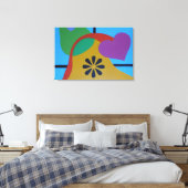 Shapes of Colorful Joy Canvas Print (Insitu (Slaapkamer))