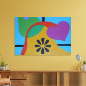 Shapes of Colorful Joy Canvas Print (Insitu (Woonkamer))