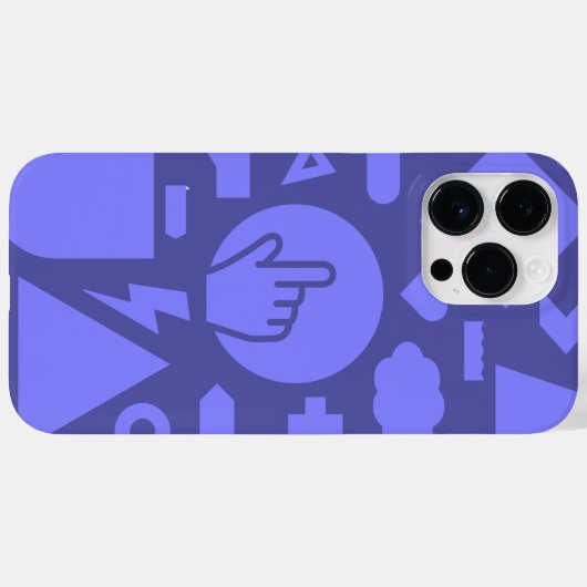 Shapes Pattern iphone 14 pro max hoesje (Achterkant (horizontaal))