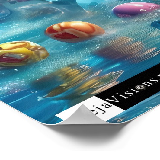 Shapeshifting Candyland Octopus Poster (Hoek)