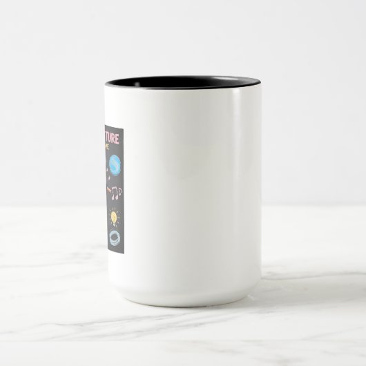 Shaping the Future Chalkboard Art Inspirational Mok (Midden)