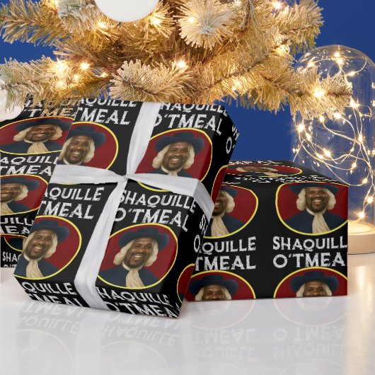 Shaquille Oatmeal Funny Meme Cadeaupapier (Feestdagen)