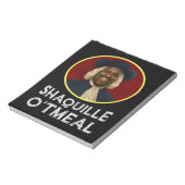 Shaquille Oatmeal Funny Meme Notitieblok (Linkerzijde)