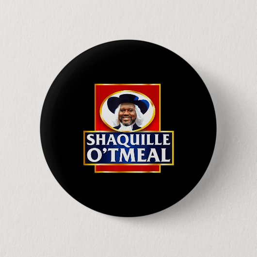 Shaquille Oatmeal Funny Meme  Ronde Button 5,7 Cm (Voorkant)