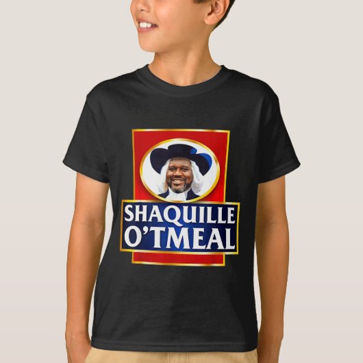 Shaquille Oatmeal Funny Meme T-shirt (Voorkant)