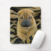 Shar-Pei 4 weken oude pup Mousepad Muismat (Met muis)