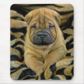 Shar-Pei 4 weken oude pup Mousepad Muismat (Voorkant)