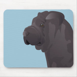Shar Pei Basic Design Sjablonen Muismat