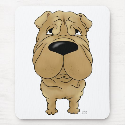Shar-Pei - Big Nose en Butt Muismat (Voorkant)