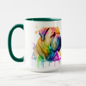 Shar Pei Colorful Personalized Mug Mok (Links)