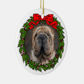 Shar Pei Dog Art van Glenda Harlan Keramisch Ornament (Rechts)