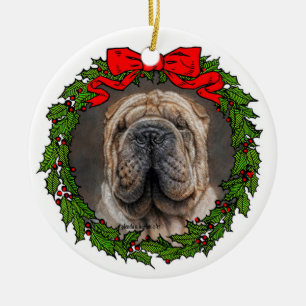 Shar Pei Dog Art van Glenda Harlan Keramisch Ornament