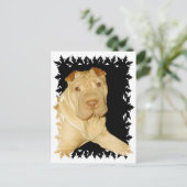 Shar Pei Dog Briefkaart (Staand voorkant)