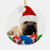 Shar Pei Dog Circle Ornament (Voorkant)
