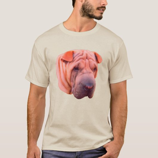 Shar Pei Dog Face T-shirt (Voorkant)
