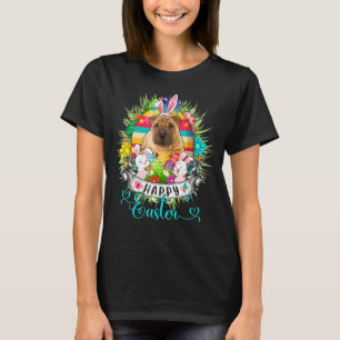 Shar Pei Dog in Paaseieren Basket Bunnies Happy E T-shirt