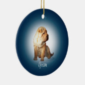 Shar Pei Dog Keramisch Ornament (Rechts)