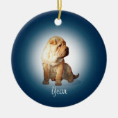 Shar Pei Dog Keramisch Ornament (Voorkant)
