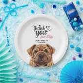 Shar-Pei Dog Papieren Bordje (Feest)