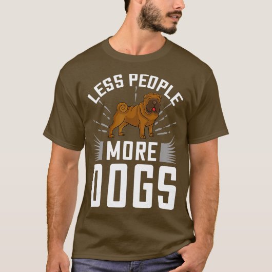 Shar Pei Dog Puppies Eigenaar Lover _33 T-shirt (Voorkant)