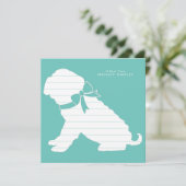 Shar Pei Dog Puppy Bedankkaart (Staand voorkant)