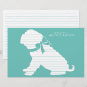 Shar Pei Dog Puppy Briefpapier (Voorkant / Achterkant)