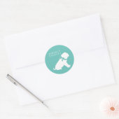 Shar Pei Dog Puppy Ronde Sticker (Envelop)