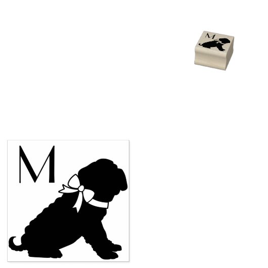 Shar Pei Dog Puppy Rubberstempel (Gestempeld)