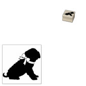 Shar Pei Dog Puppy Rubberstempel (Gestempeld)
