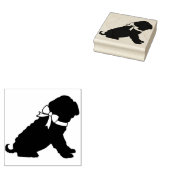 Shar Pei Dog Puppy Rubberstempel (Gestempeld)