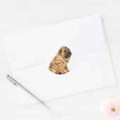 Shar pei Dog Ronde Sticker (Envelop)
