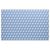 Shar Pei Dog Silhouette Pet Light Blue Stof (Fat Quarter)
