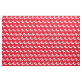 Shar Pei Dog Silhouette Pet Red Stof (Fat Quarter)