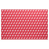 Shar Pei Dog Silhouette Pet Red Stof (Fat Quarter)