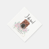 Shar Pei Dog Wedding Cocktail Napkins Servet (Hoek)