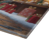 Shar Pei  Dogs Christmas Snow Holiday Snijplank (Hoek)