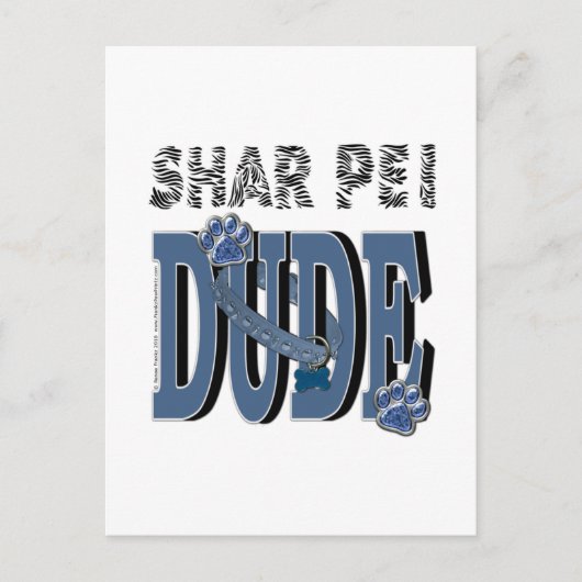Shar Pei DUDE Briefkaart (Voorkant)
