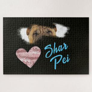 Shar Pei Eyes Solid Color 1000-stuk Legpuzzel