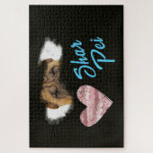 Shar Pei Eyes Solid Color 1000-stuk Legpuzzel (Verticaal)