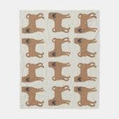 Shar-Pei Fleece Blanket Deken (Voorkant)