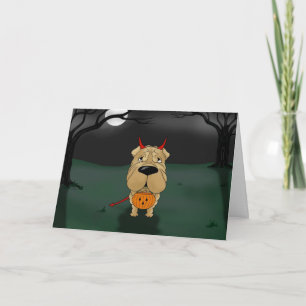 Shar-Pei Halloween Kaart