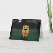 Shar-Pei Halloween Kaart (Voorkant)