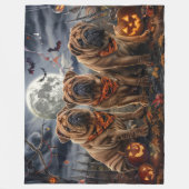 Shar Pei Halloween Spooky Fleece Deken (Voorkant)