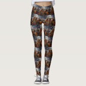 Shar Pei Halloween Spooky Leggings (Voorkant)