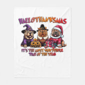Shar Pei Halloween Thanksgiving Christmas Classic Fleece Deken (Voorkant)