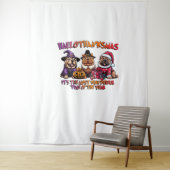 Shar Pei Halloween Thanksgiving Christmas Classic Wandkleed (In situ)